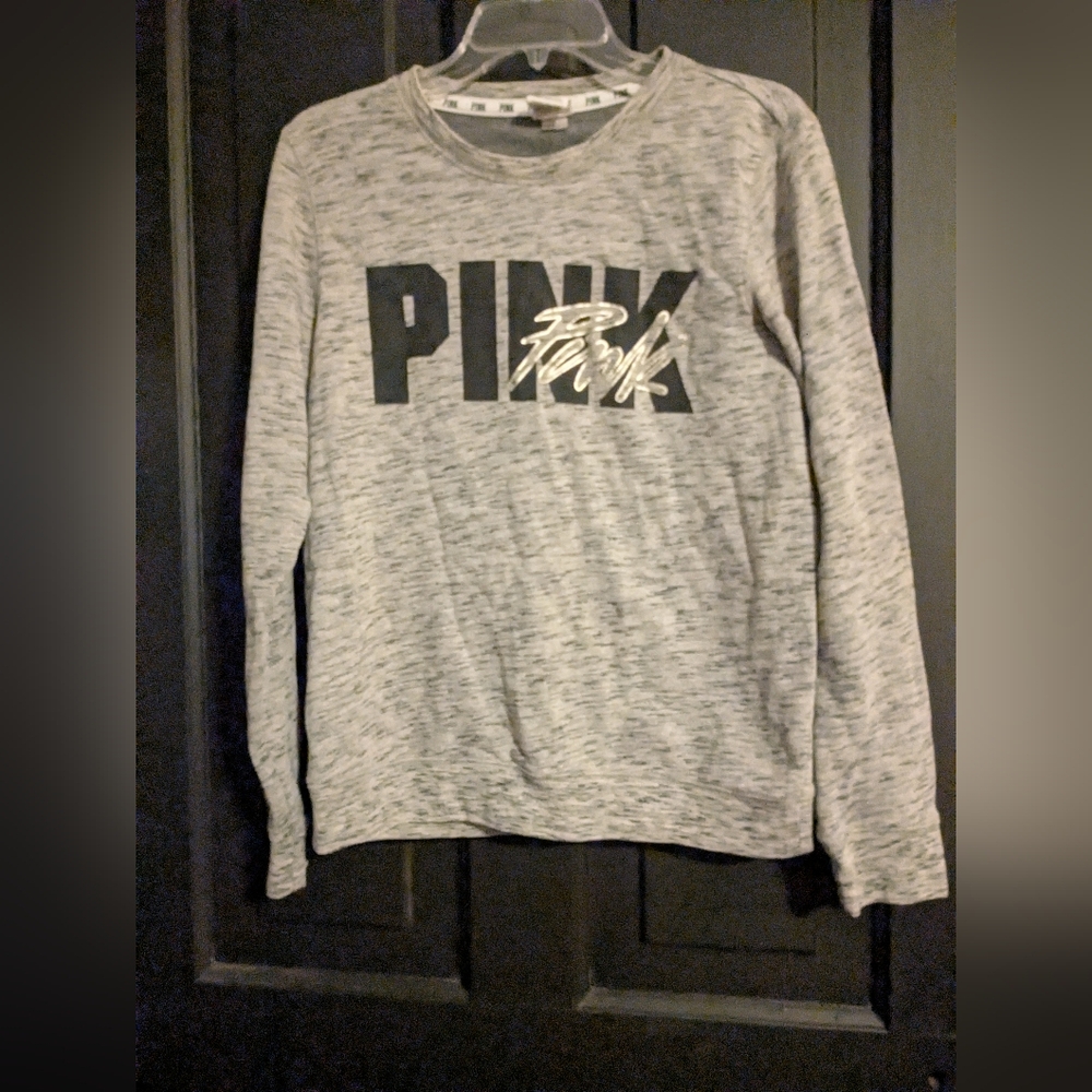 Victoria's Secret PINK Heather Gray Crewneck Sweater